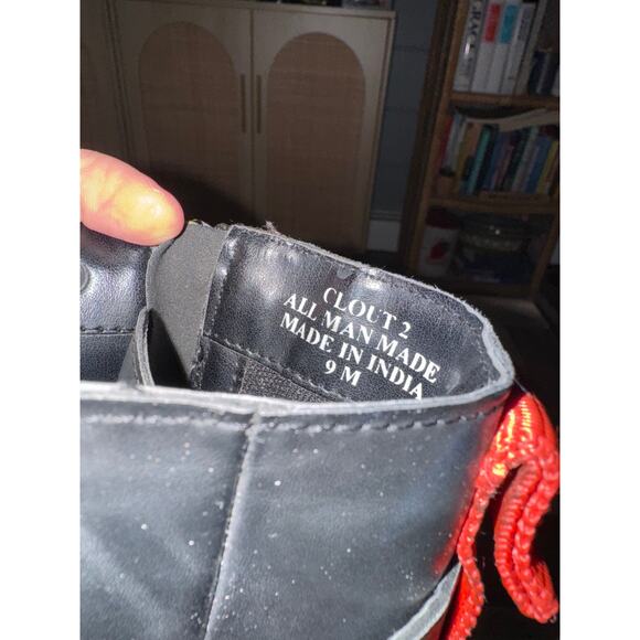 Charles David Clout Combat Moto Boots in Black size 9 Grunge - Picture 6 of 8